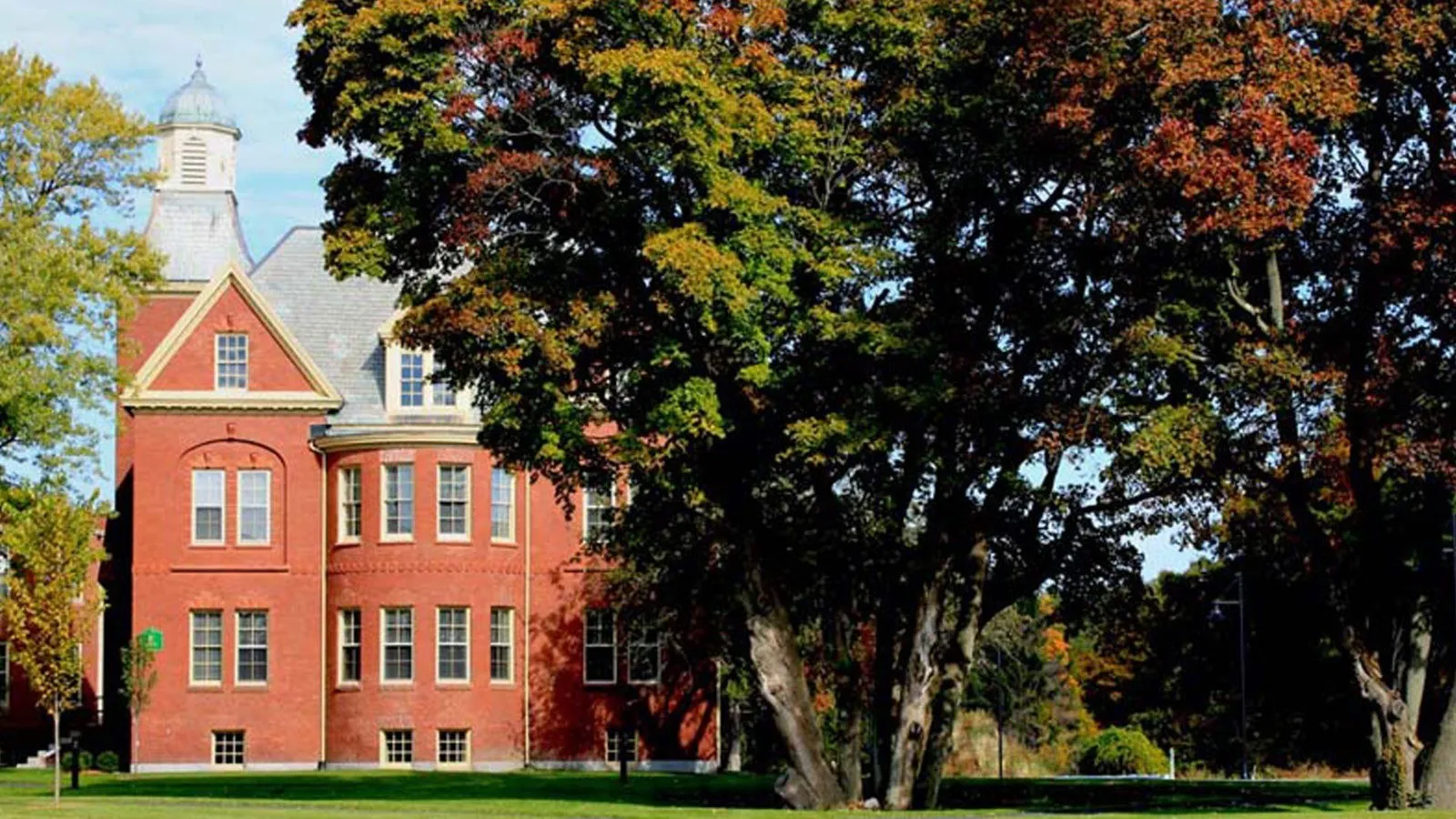 Restored Victorian brick building of Chestnut Green Apartments